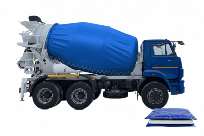 Чехол на автомиксер барабан бетоновоза трехслойный